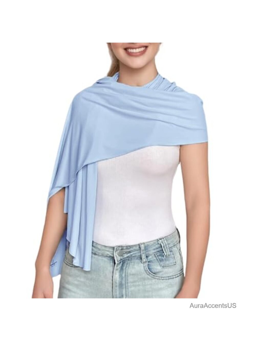 UPF 50+ UV Protection Beach Shawl Women Snap Buttons Travel Blanket Cooling Ice